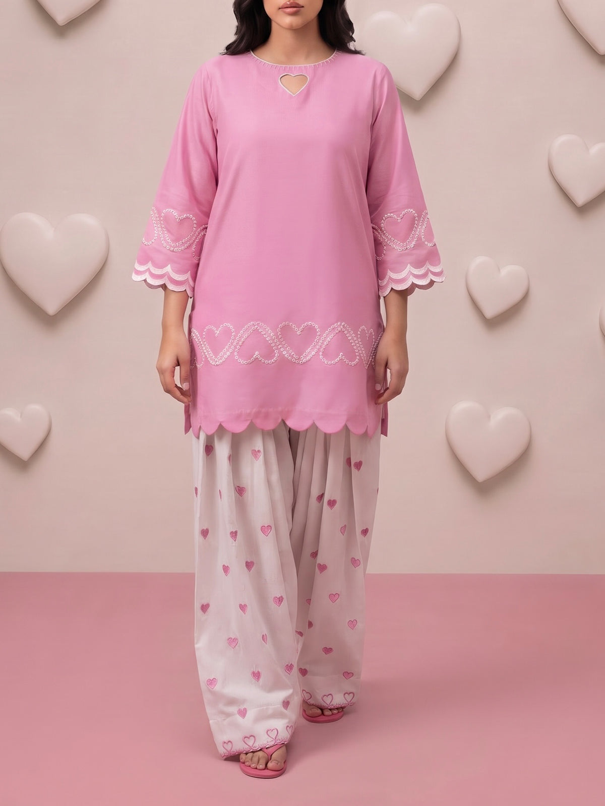 THE PINK HEART DRESS