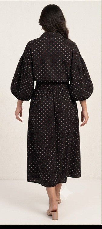 Black Dot shirt skirt