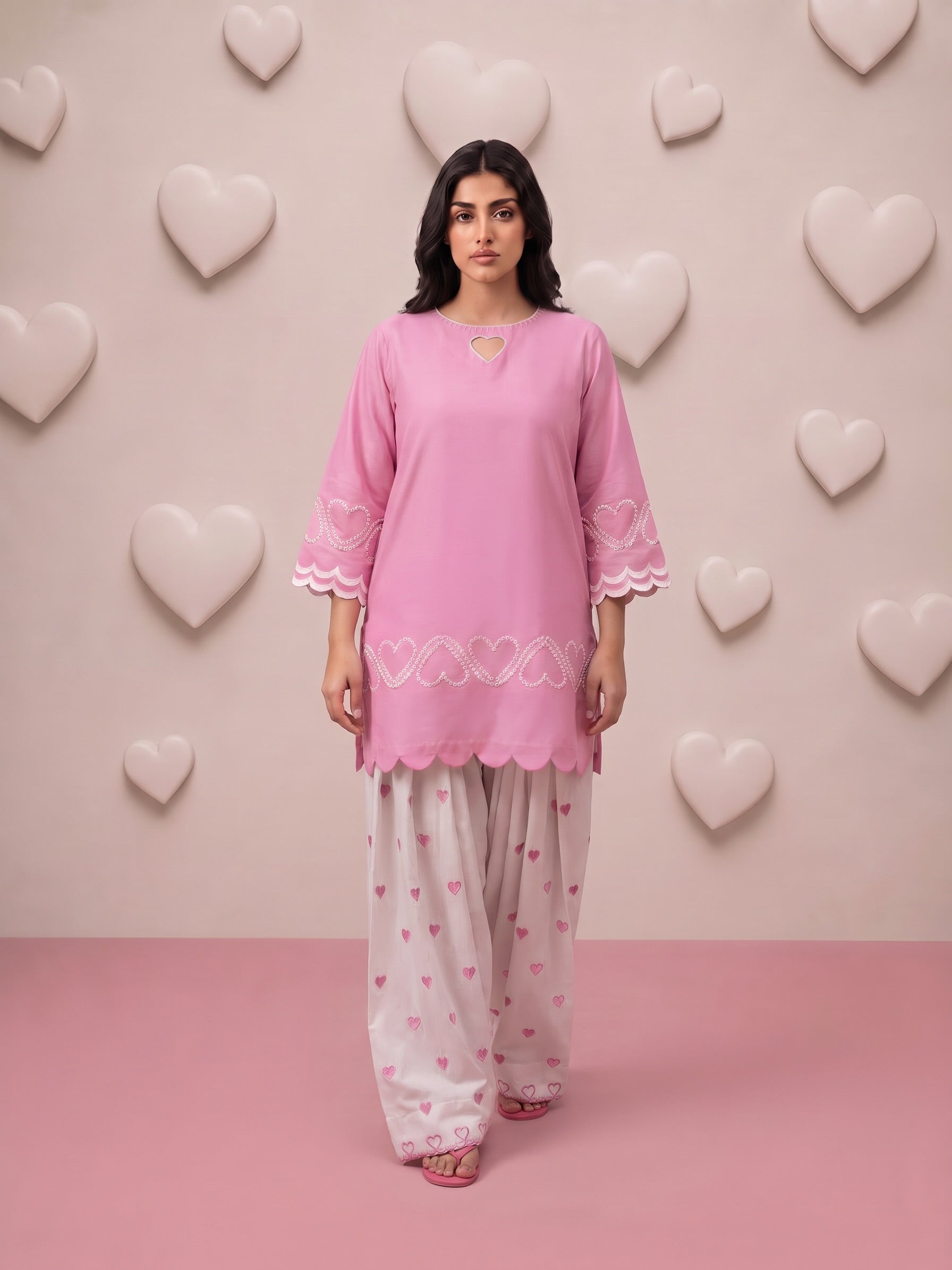 THE PINK HEART DRESS
