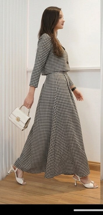 LINE STRIP SHIRT SKIRT