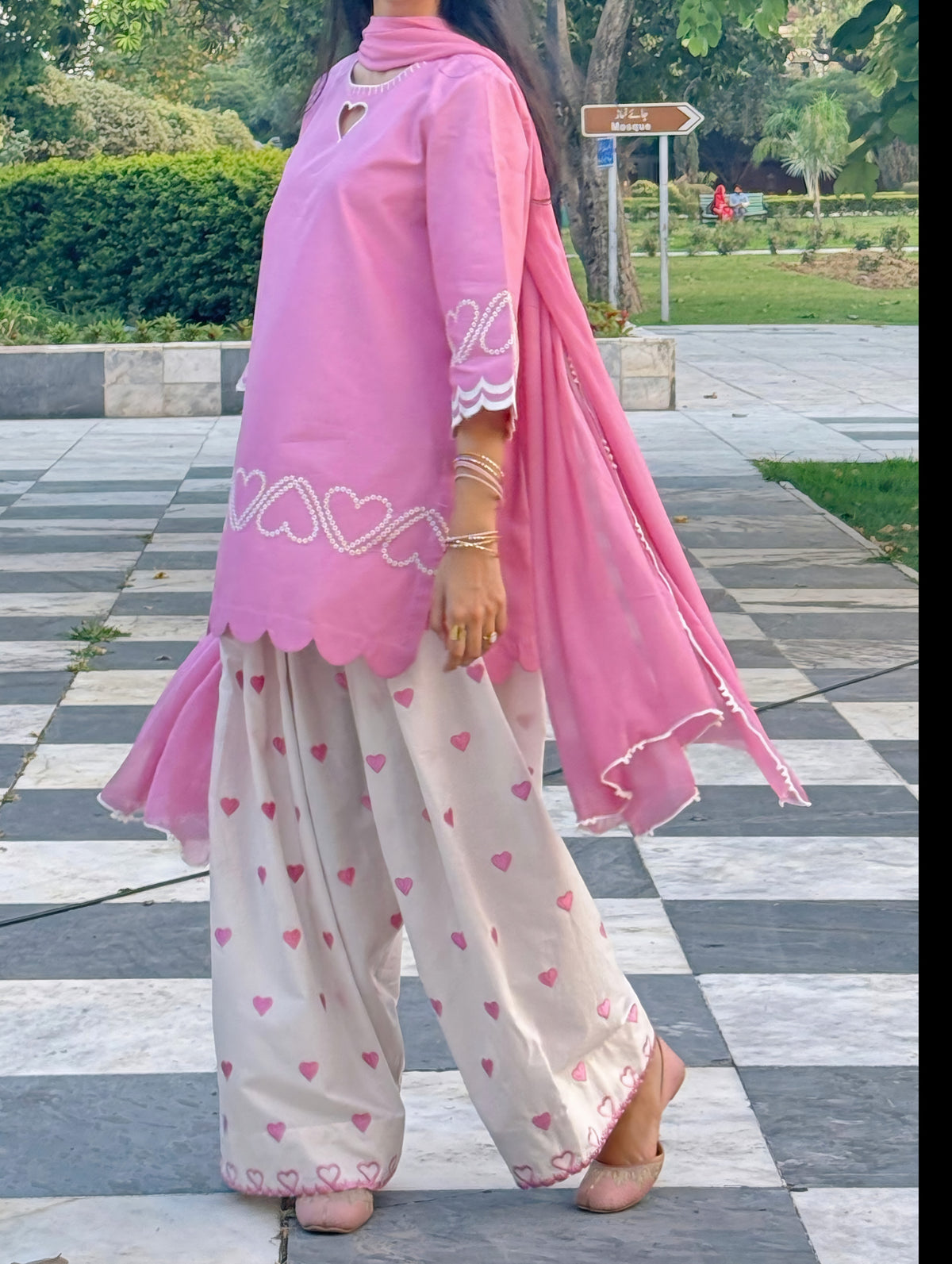 THE PINK HEART DRESS