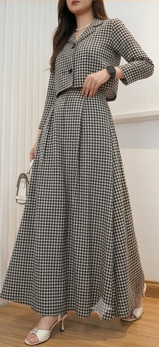 LINE STRIP SHIRT SKIRT