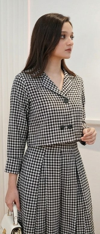 LINE STRIP SHIRT SKIRT
